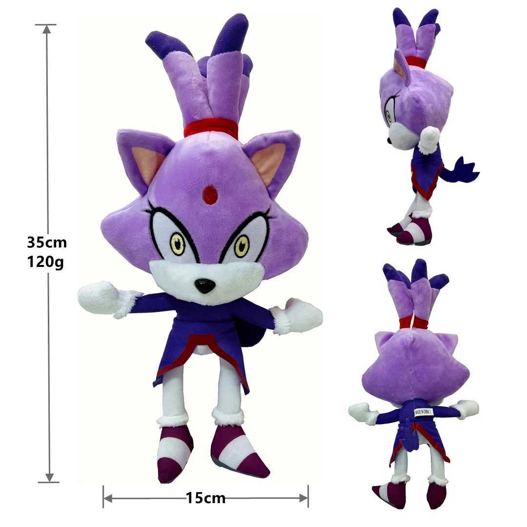 30cm Sonic Plush Toys Anime Cartoon Game Dolls Y250626