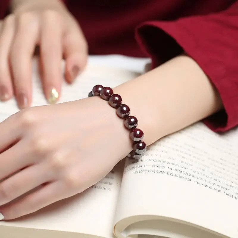 Fidelity Natural Raw Ore Xiangxi Rough Stone Bracelet Female Buddha Beads Birthday Blessing Gift Mens Beaded 250627
