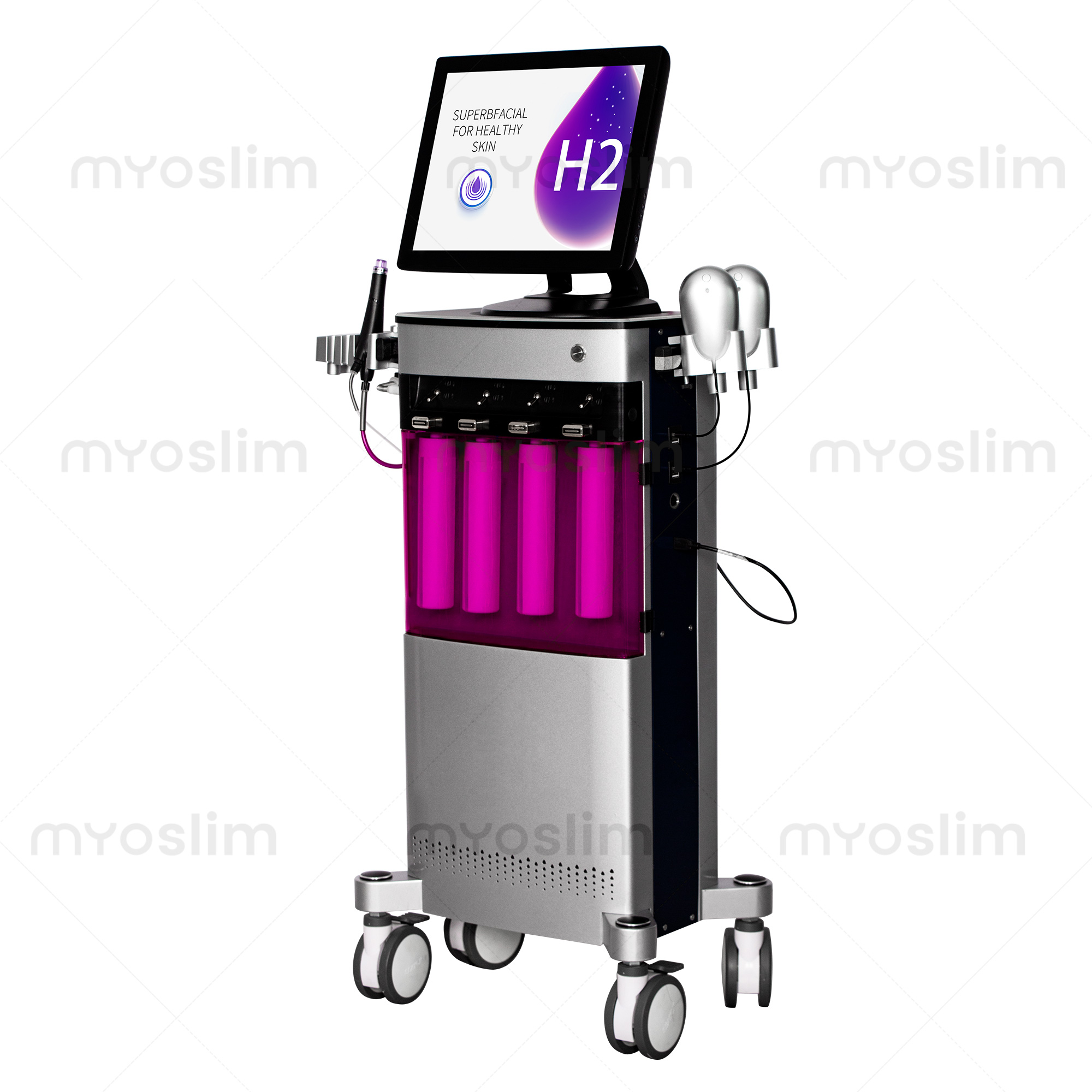 New 2 in 1 Diamond Peeling Hydro facial machine water jet Aqua facial Vacuum Skin Care Cleaning lifting bubble spa