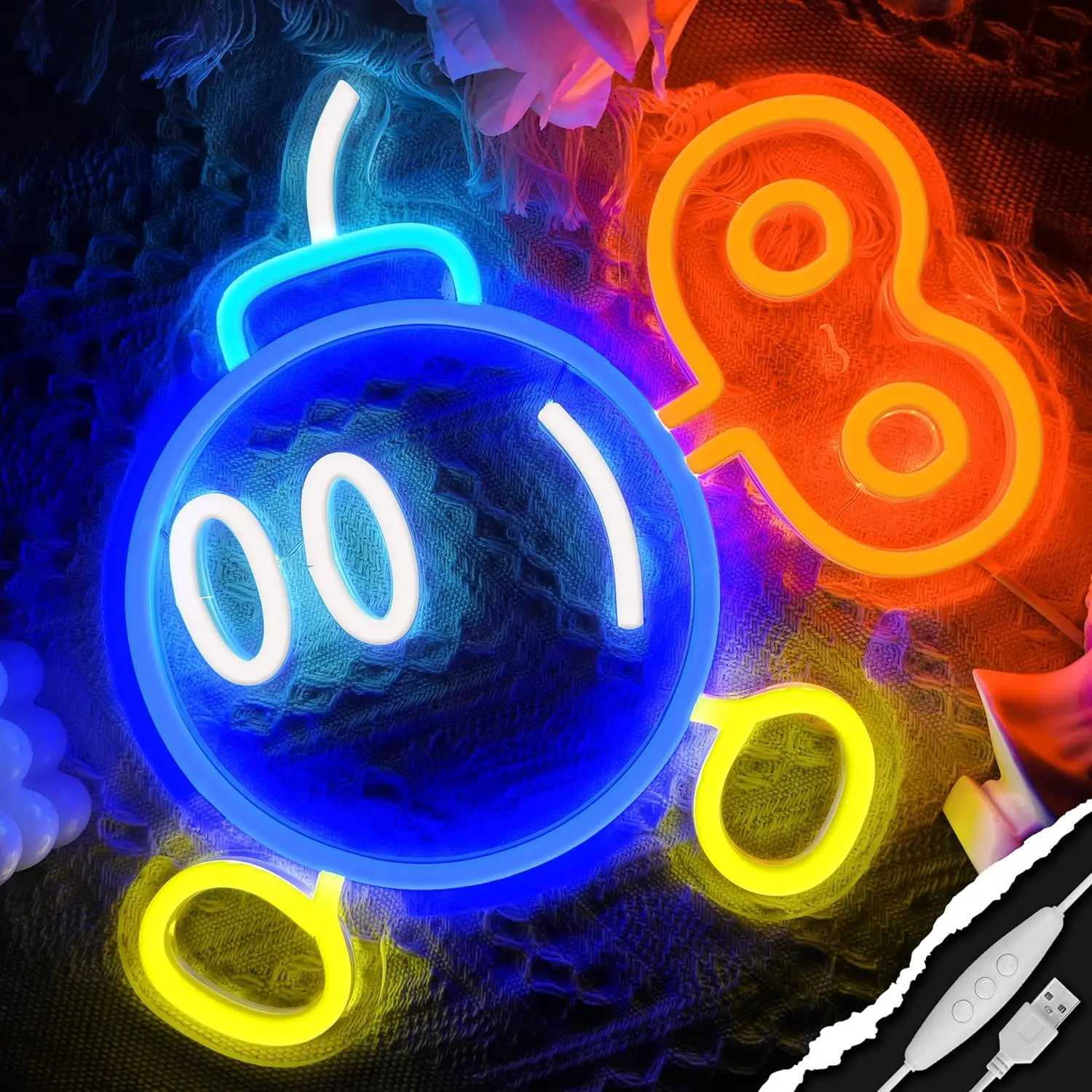 Gaming Neon Sign for Gamer Room Decor Anime Neon Dimmable LED Sign USB Powered for Bedroom Game Room Man Cave Gifts for Teens XJ250626