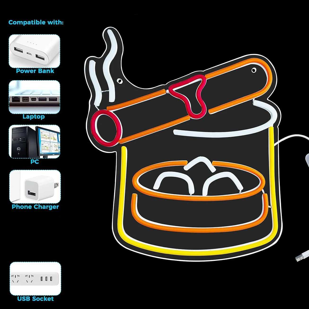 Cigarettes And Alcohol Neon Sign Cigar LED Neon Light Smoke and Wine Sign USB Powered For Home Bar Man Cave Bedroom DecorXJ250626