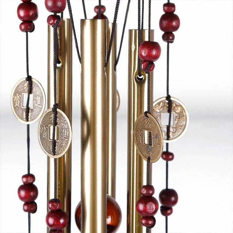 Large Wind Chimes Pendant Outdoor Metal Hollow Tubes Church Wind Chimes Bells Balcony Yard Garden Hanging Bell Home Decoration X250627