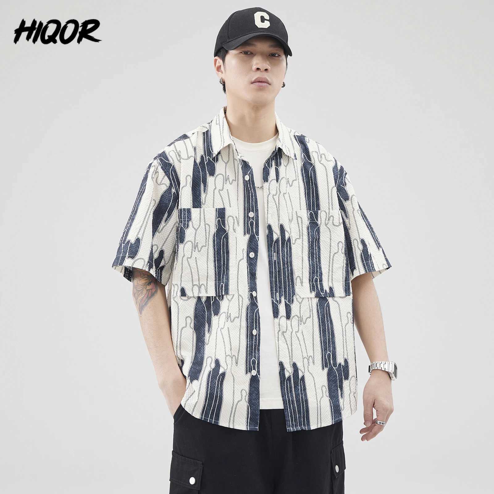 Mens Cardigan Hawaiian Beach Party Fashionable Casual Men Short-sleeved Shirt Summer New Daily Comfort Loose Fit Male Shirts W250627