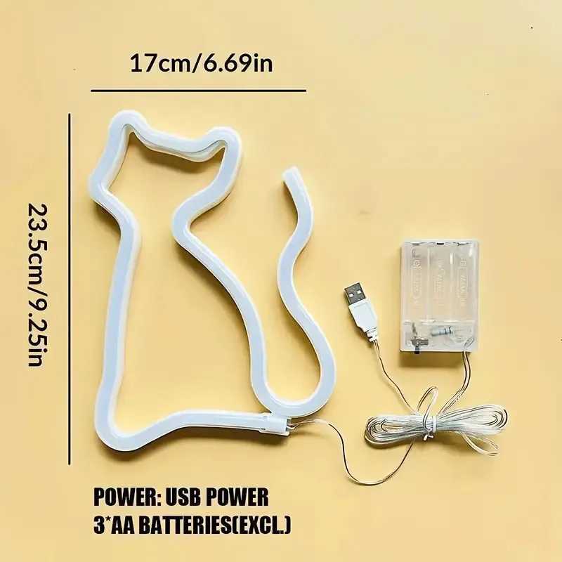 Neon Lights Artistic LED Ornaments Lights USB/battery Powered Holiday Parties Weddings Bars Rooms Night Sign Light 304 XJ250626