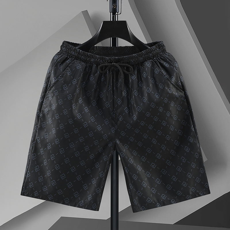Men's Shorts Summer Speed Dry Korean Edition Trendy Beach Pants Casual Middle Pants Work Clothes Checkered Pants