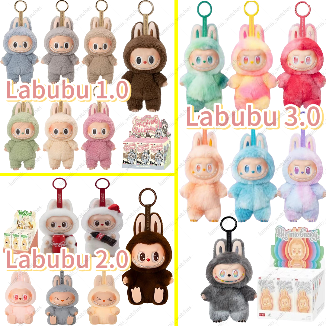 High qulity 100% labubu Labubu V3 V2 V1 Monsters Big Into Energy SeriesBlind Box Kawaii Figure Keychain Decor Gift blind bag 17*8 popmart doll for children