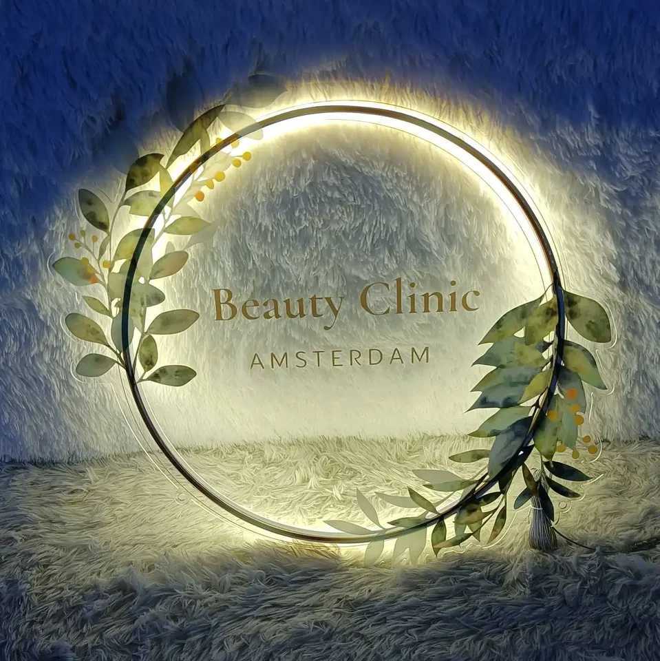 Custom 3D Acrylic Metal Sign Business Sign 3D Metal Backlit Beauty Nails Hair Studio Salon Sign LED Neon Light Acrylic Sign XJ250626