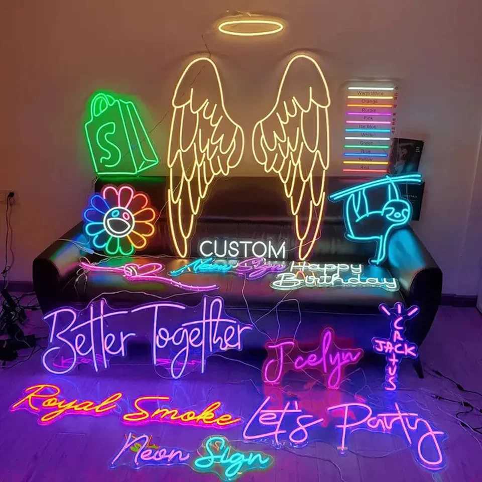 Custom Neon Sign Can UV Print Business Neon Letters For Wedding Home Decor Bar Japanese Anime Signage Used Indoor OutdoorXJ250626