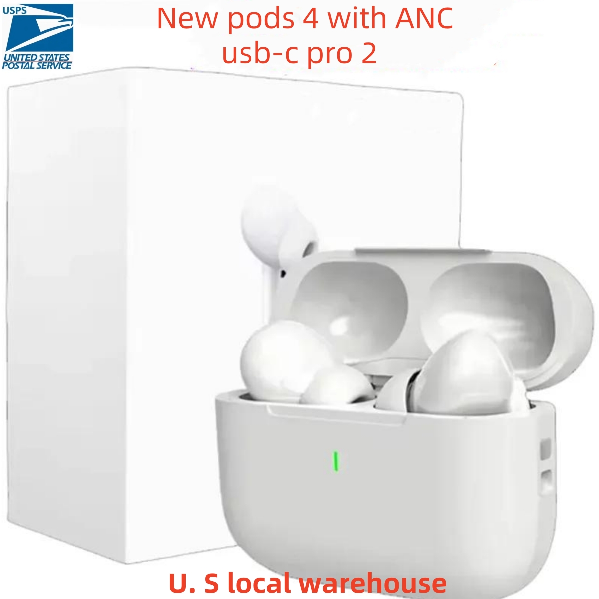 Bluetooth Headphones 4 ANC USB-C Pro 2 With anc wireless Earphones pods 3rd Headset Intelligent Touch