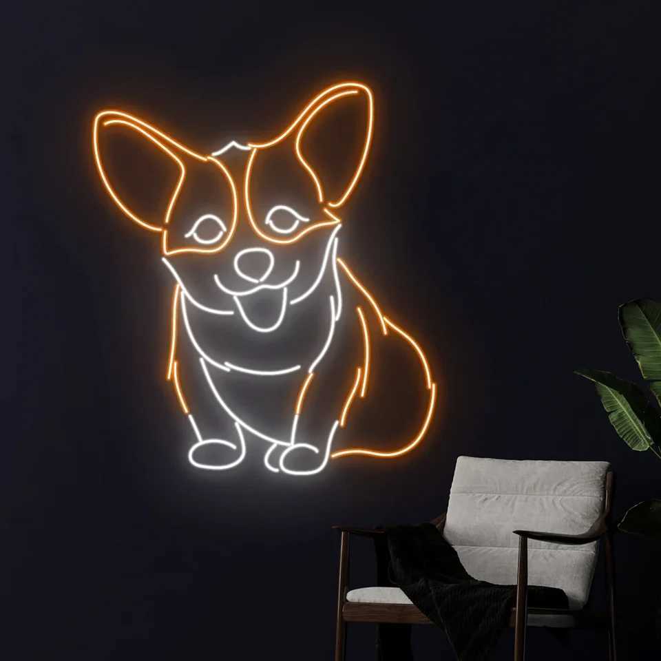 Ped Dog Neon Sign Animal Neon Pet Shop Art Neon Wall Decor Home Pub Bar Decor Kid Room Decor XJ250626