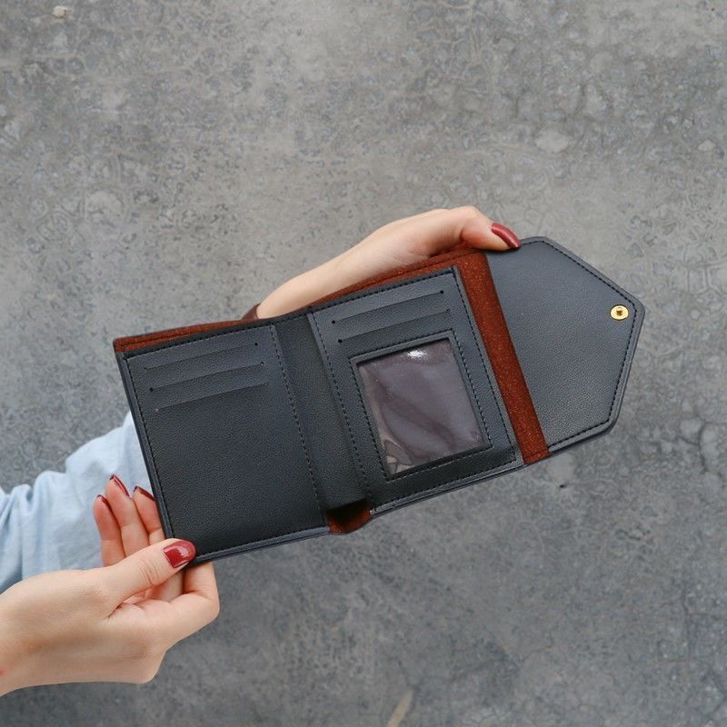 Designer Wallet Retro Women's Wallet, Classic Short Wallet, High Quality Leather Large Capacity, Multi Card Slot, Multi Function, Luxury Mini Bag