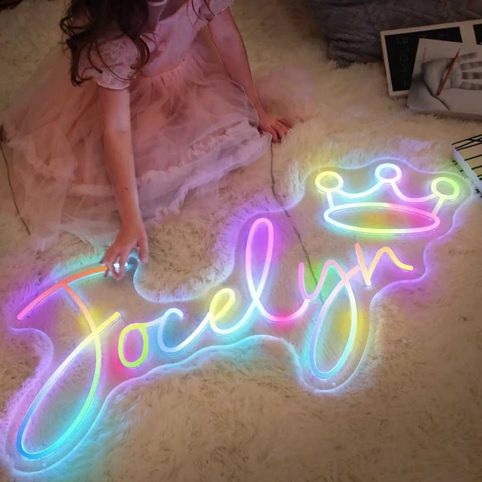 Custom Neon Name Sign Gifts for Teenage Kids RGB Custom Neon Sign Wedding Party Bar Custom LED Sign LED Light Personalized Gifts XJ250626