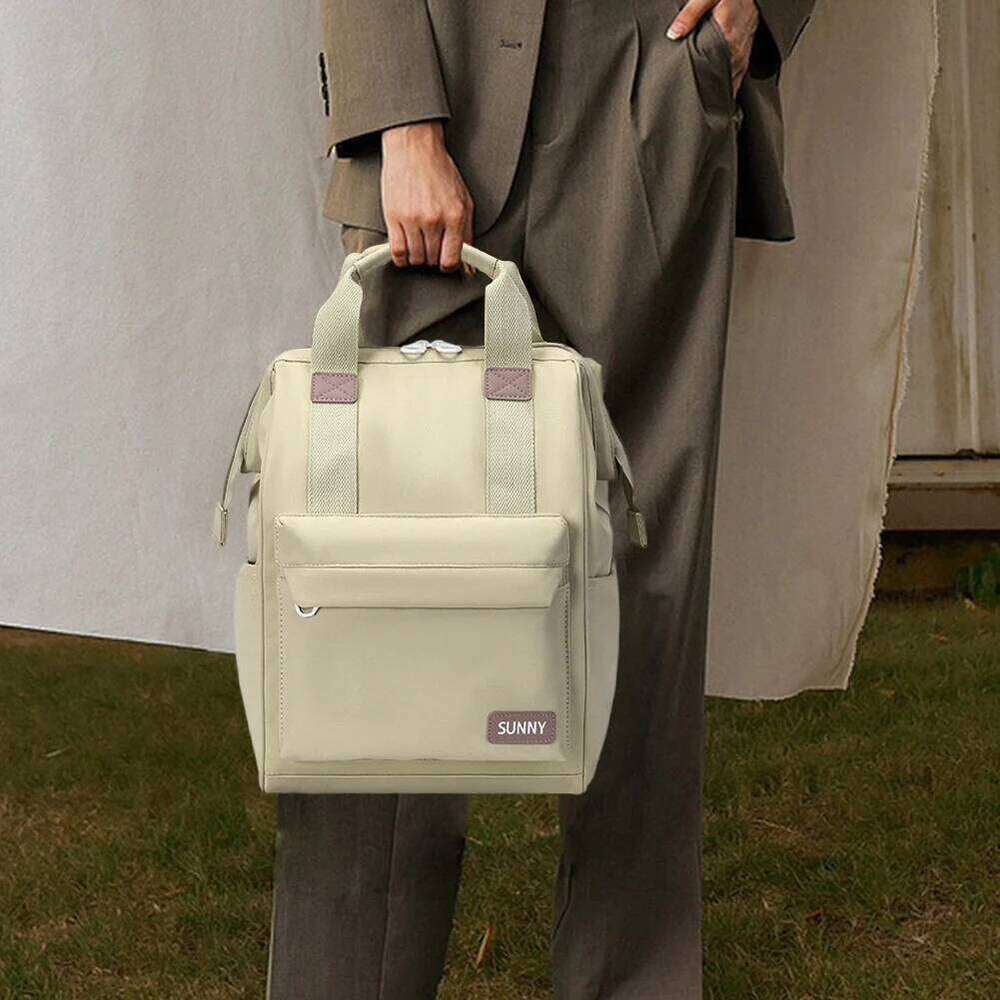 Oxford Big Laptop with Zipper Closure Casual School Bookbag Book Storage and Travel Backpack for Student Girls