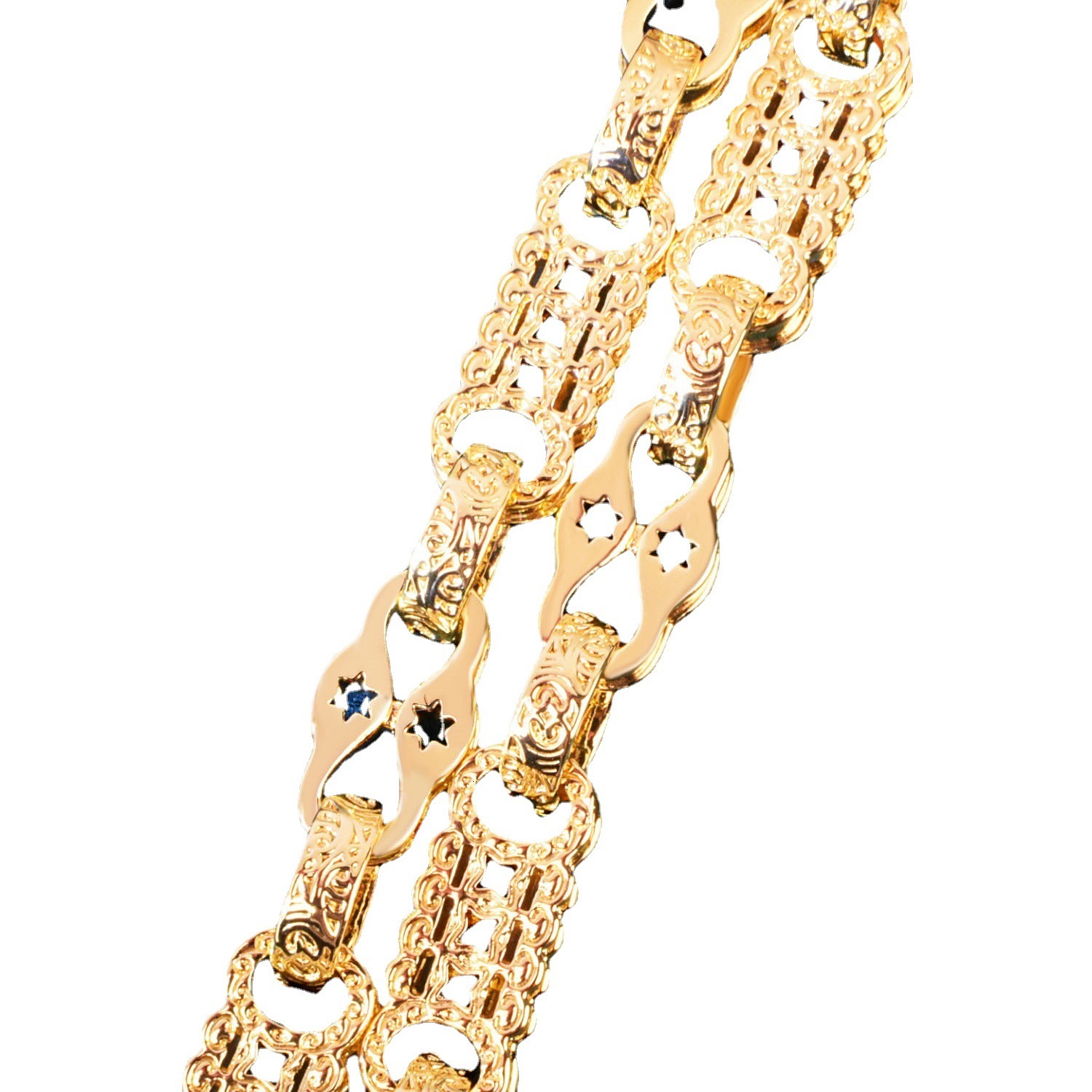 New Release 10mm Gold Plated Creative Chinese Coin Chain Men's VVS Moissanite Iced Out Hip Hop Statement Jewelry Passes the Diamond Tester