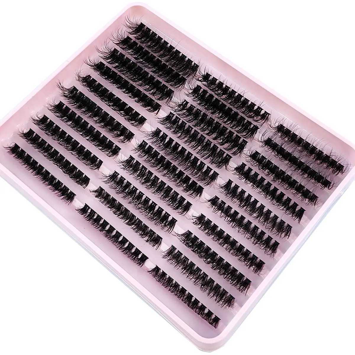 290/300Pcs 5D Fluffy Thick Eyelash Clusters D/DD Curl Wispy Individual Lashes 60+80+00 Mix Eyelash Extensions False Eyelashes W250627