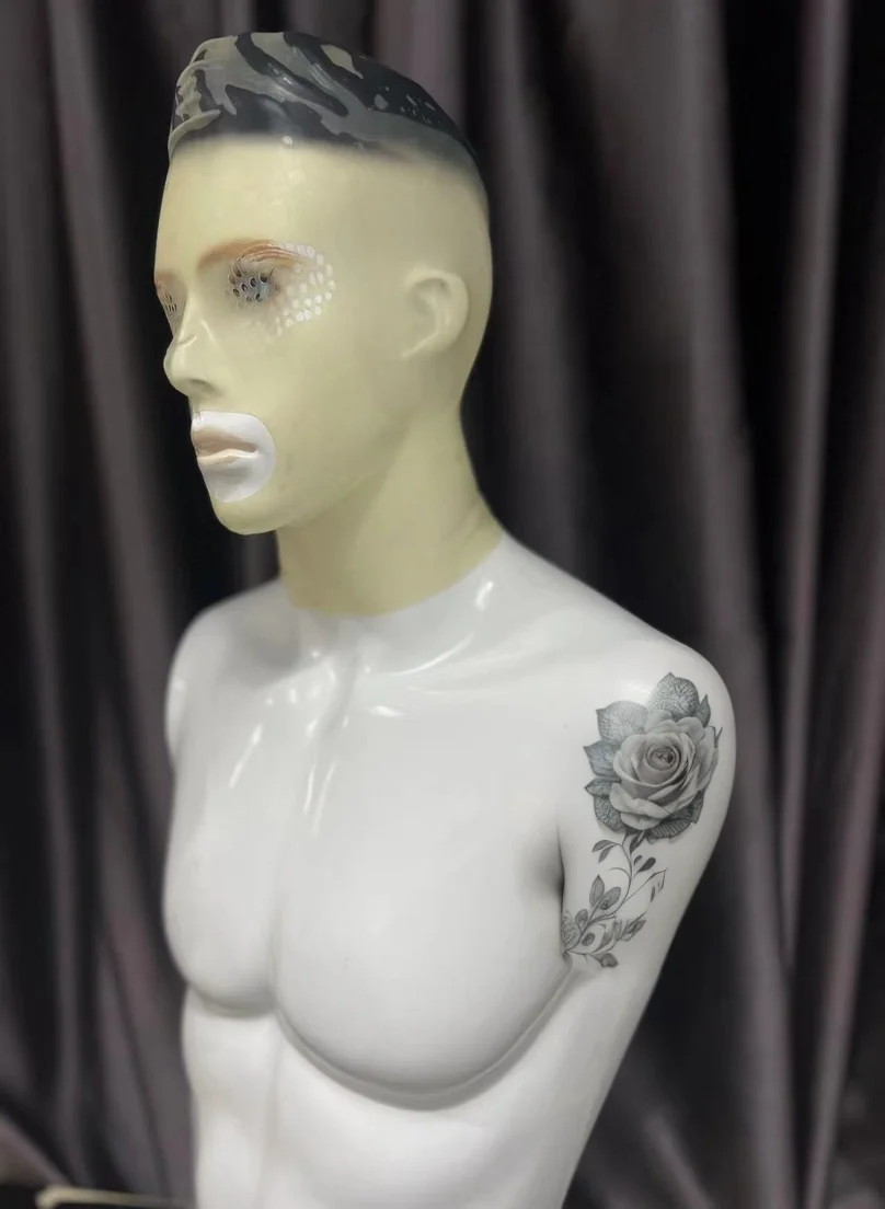 customized Latex Mask Rubber Hood Fetish black transparent Mask Latex fashion open mouth design rubber chlorinated clubwear cosplay wear