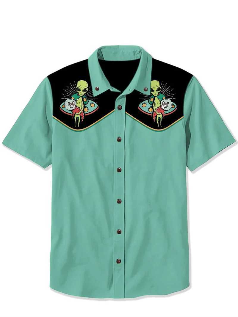 New Mens Summer Floral Casual Short Sleeve Shirt Comfortable Breathable High-quality Mens Top Y2k Clothing Mens Shirts W250627