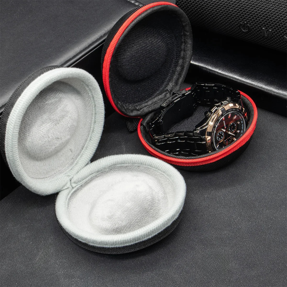 1Pc Travel Case Portable Storage Box For Single Watch Shock And Impact-resistant For Wristwatches Smart Watches 250626