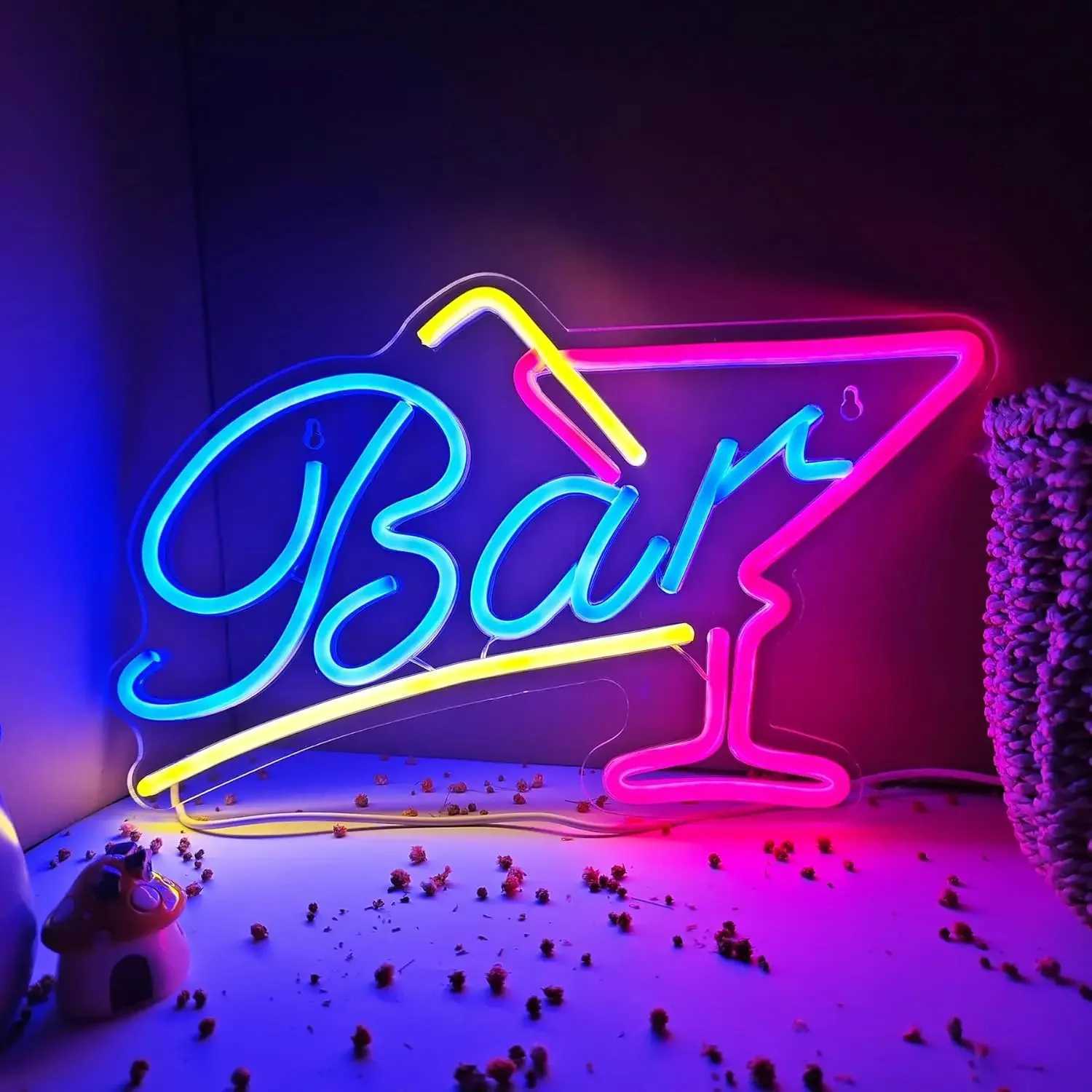 Cocktails Dreams Neon Sign Game LED Neon Light Sign for Man Cave Bedroom Game Room Christmas Gift Night Light Home decorXJ250626