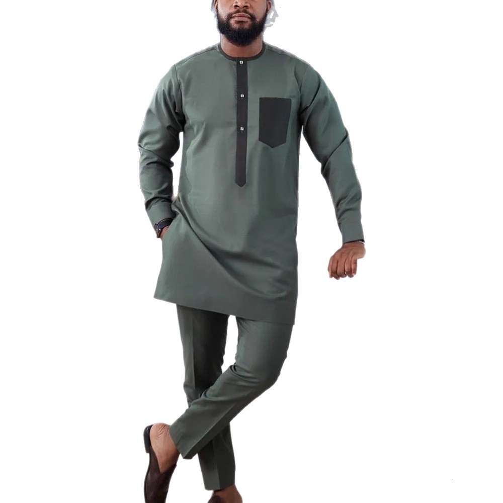 african muslims evening dresses for men set fashion kaftan outfit dashiki africa clothing casual robe africaine party suit 2025 250515
