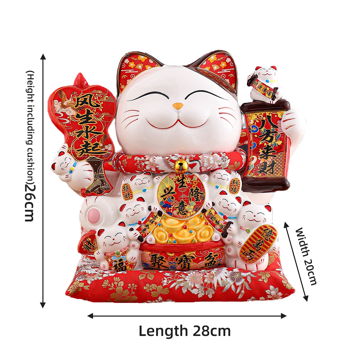 Handcrafted Zhaocai Porcelain Saving Jar Inspired by Ancient Culture Perfect Ornamentation & Practicality for Your Living Space