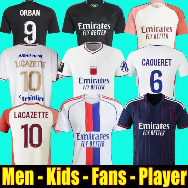 2025 MIKAUTADZE Maillot de foot MATICSoccer Jersey 75-year-anniversary ORBAN NUAMAH OL 75th FOFANA football shirts 2025 2026 CAQUERET equipment lyons 25 26