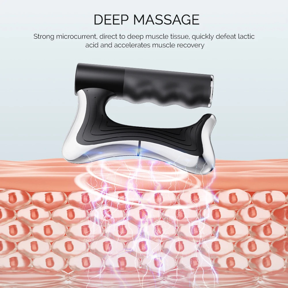 Fitness Muscle Scraping Massager Electric Fascia Knife Vibration Gua Sha Scraper Back Leg Body Relaxation Stainless Steel 250625