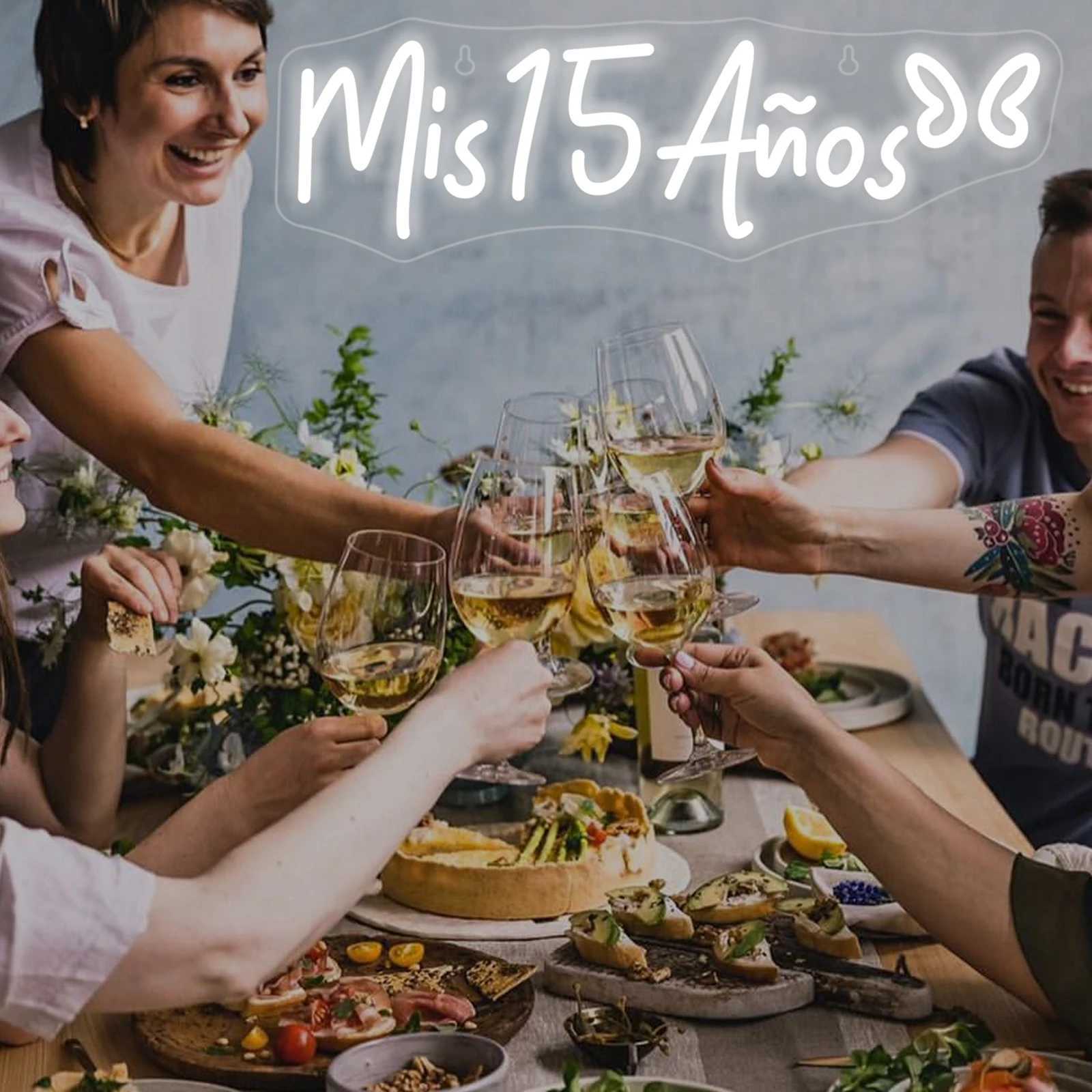 My 15 Years Neon Sign Cool Birthday Party Room Decoration LED Light Up Sign Wall Decor For Home Living Room Party Kids Nice Gift XJ250626