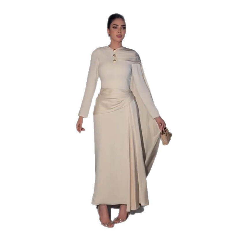 D627New European and American cross-border foreign trade women's clothing splicing dress