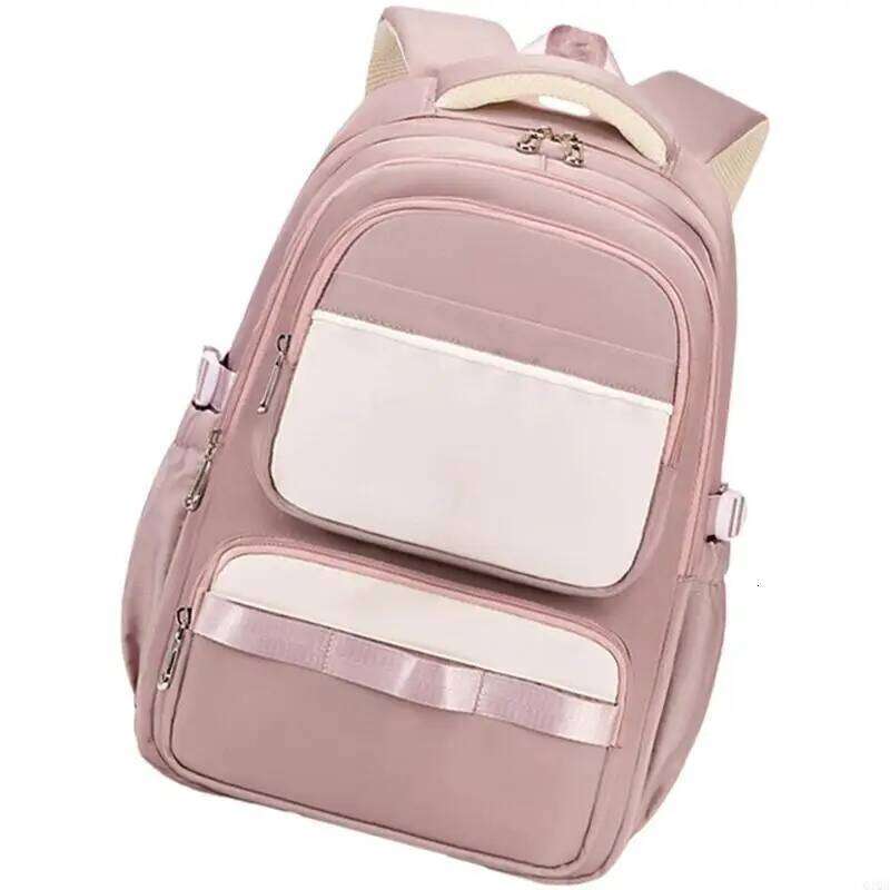 Q1QA Spacious Teen School Casual Rucksack with Organized Compartments Book Bag Laptop Backpack for Daily Use