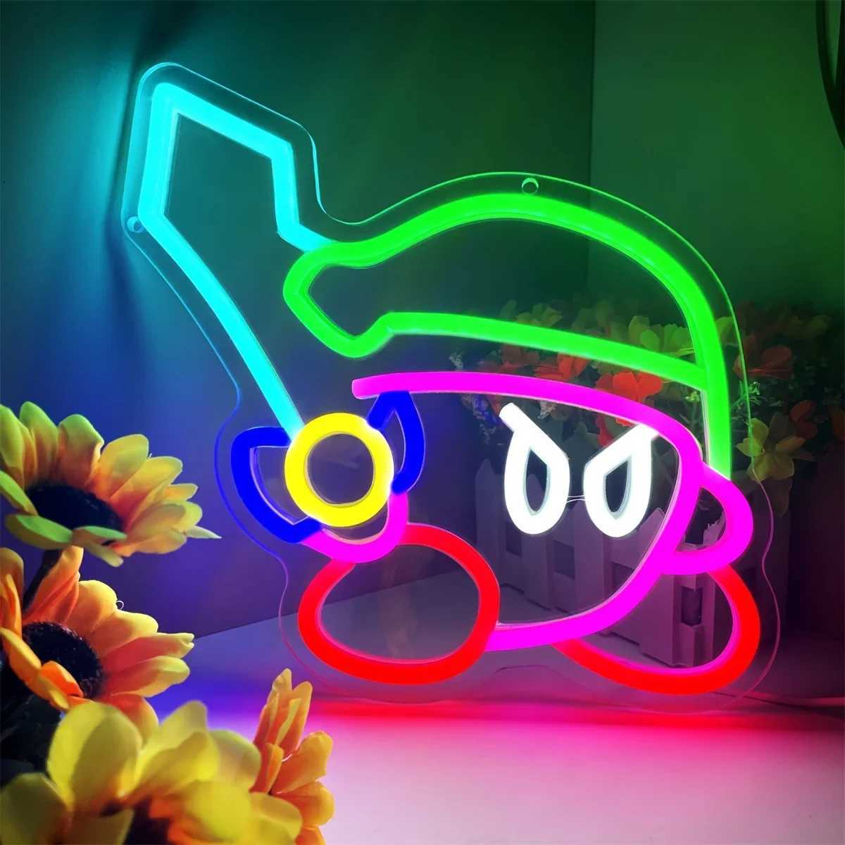 Cartoon Character Neon Sign Light - Game Pet LED Wall Accent for Bedroom Living Room Decor Theme Party PropsXJ250626