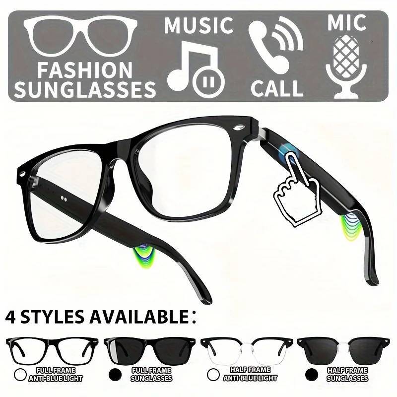 New Smart Glasses With HIFI Sound Quality, Music Playback, Suitable For Hiking, Outdoor Activities, Gifts .