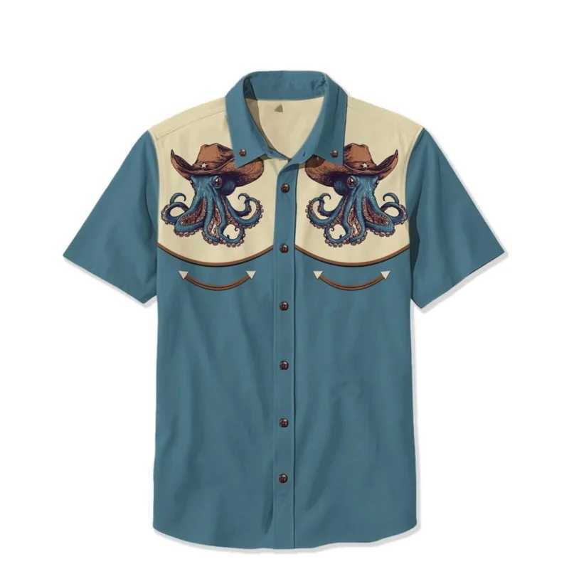 New Mens Summer Floral Casual Short Sleeve Shirt Comfortable Breathable High-quality Mens Top Y2k Clothing Mens Shirts W250627