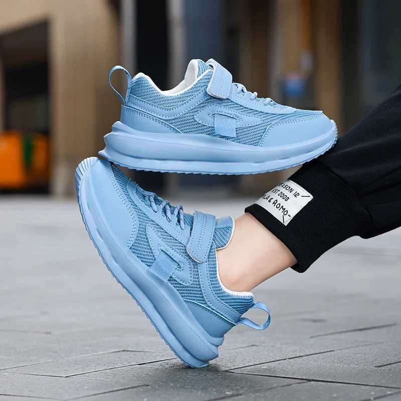 New Pink Sneakers For Children Girl Hook Loop Breathable Mesh Running Shoes Kids Outdoor Platform Sports Shoes For Boy Trainers W250627