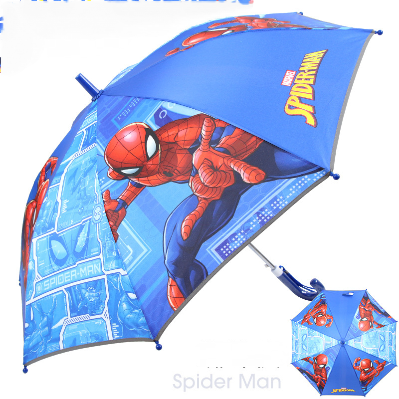 Disney Frozen Children's Umbrella Student Long Handle Sun and Rain Umbrella Half-Automatic Umbrella Protective andurable Design for Children with