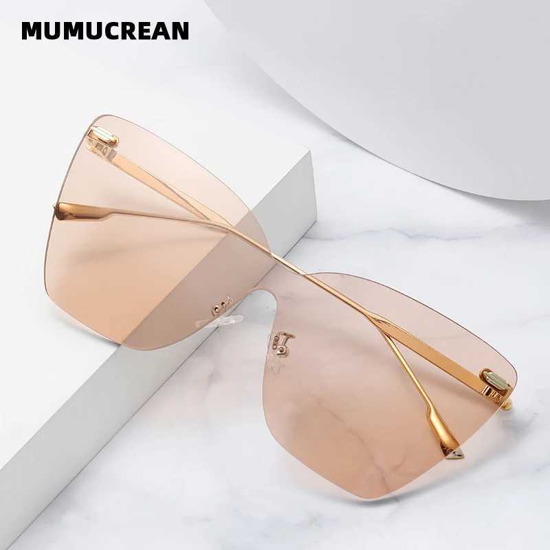 New style sunglasses JS8524 fashion European and American one-piece frameless sunglasses anti-ultraviolet womens same style U250627