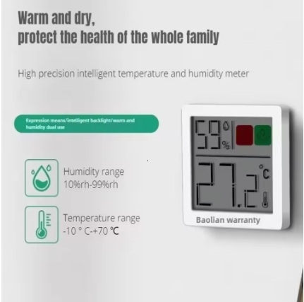 High Precision Digital Temperature Humidity Meter Smart Portable Temperature and Humidity Meter Comfort Level Display