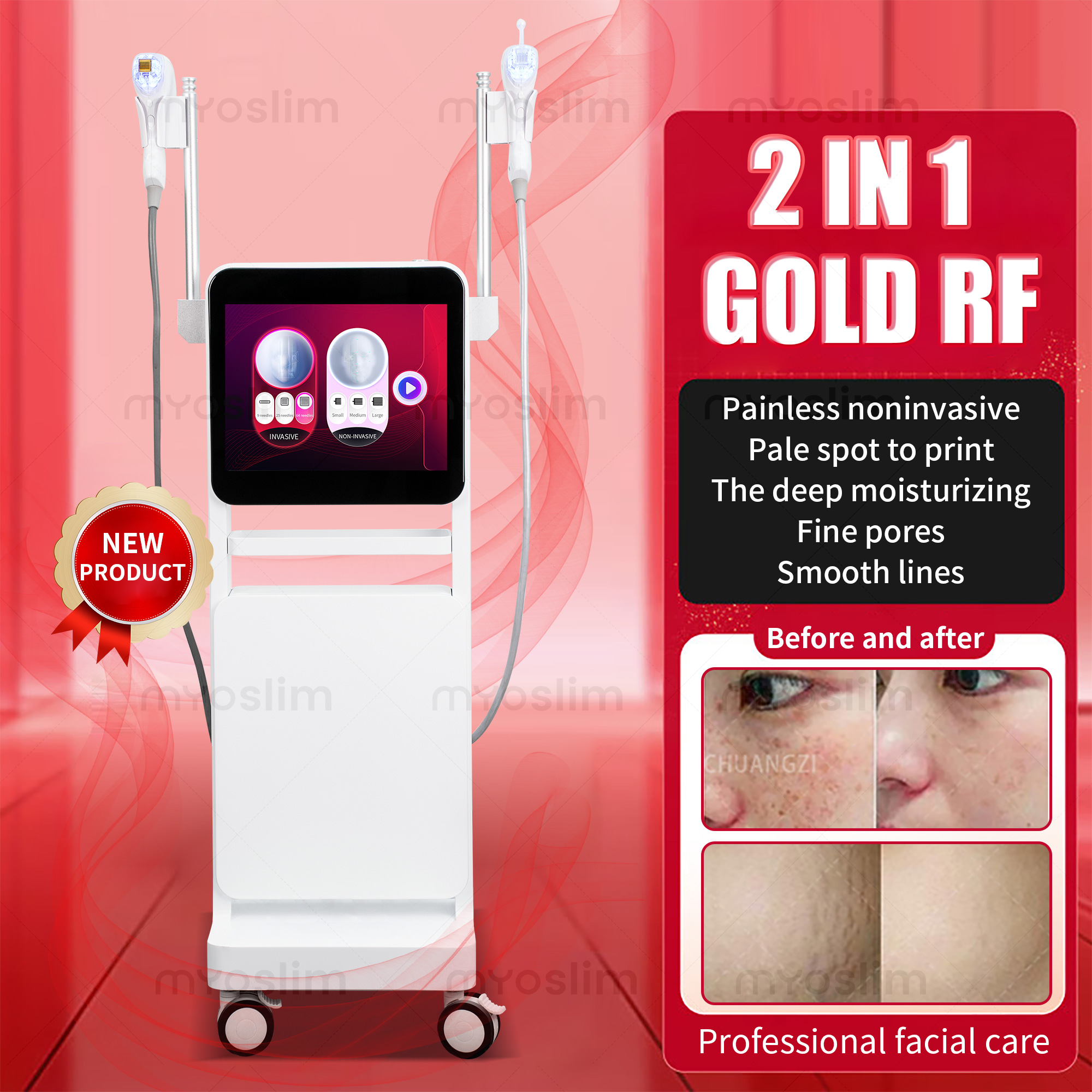 NEW Microneedle Instrument For Facial lifting,Repairing Acne scars, Acne Marks, Beauty Equipment For Commercial Use In Beauty