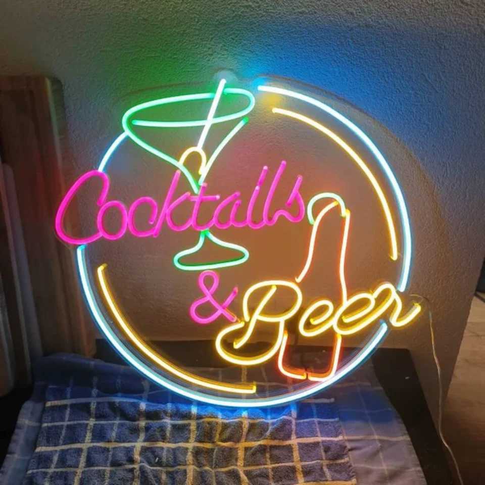 Neon sign custom Can Personalized RGB Neon Sign For Wedding Wall Decorations Birthday Bar Party Name Neon Signs BusinessXJ250626