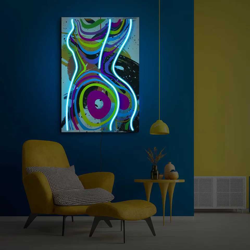 Woman Body Neon Sign Woman Body Wall Art Girl Neon Sign Pop Art Neon artwork Large Bedroom Art Sign XJ250626