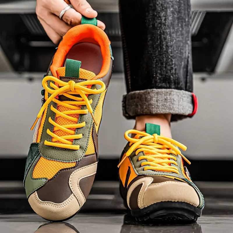 Canvas Fion Casual Thick-Soled Sneakers New Big Size Breathable Punk Sports Flat Sole Graffiti Mens Shoes Y250627