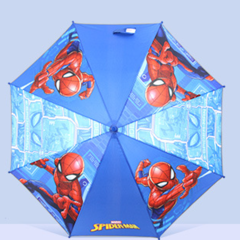 Disney Frozen Children's Umbrella Student Long Handle Sun and Rain Umbrella Half-Automatic Umbrella Protective andurable Design for Children with
