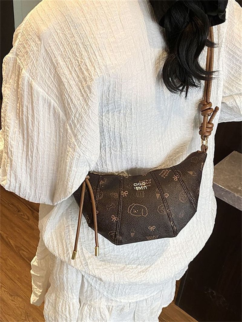 2025 new free shipping designer Single shoulder Pillow bag Vintage solid color casual versatile Tote package fashionable women pink white