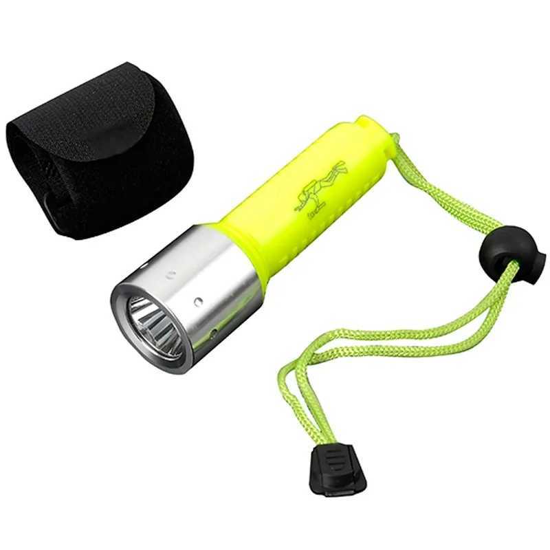 ZK20 Diving Flashlight Q5 LED Lantern Lamp Rechargeable Dive Torch Light 18650 Underwater Diving Scuba Flashlights dropshipping W250701