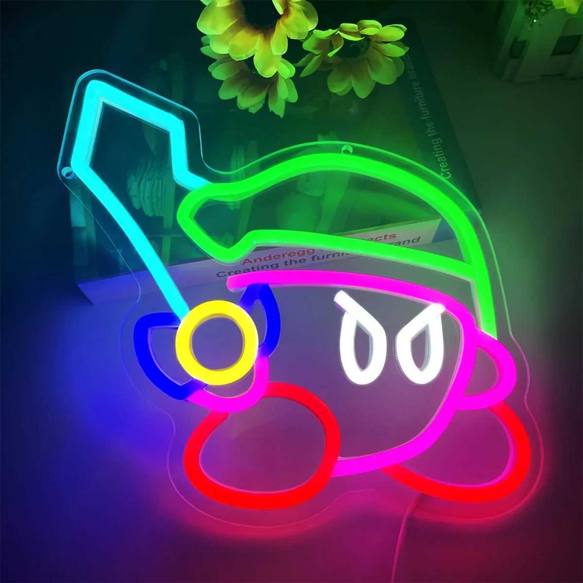 Cartoon Character Neon Sign Light - Game Pet LED Wall Accent for Bedroom Living Room Decor Theme Party PropsXJ250626
