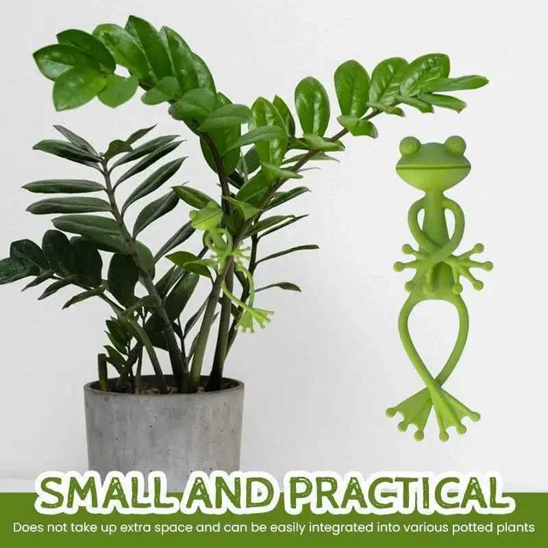 Frog Shaped Plant Tie Reusable Cable Wire Garden Plant Vine Flower Vegetable Clip Adjustable Flexible Supporter For Stem X250627
