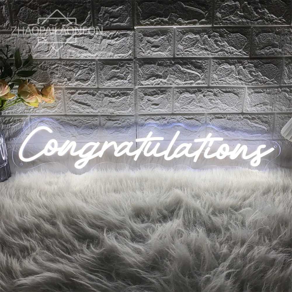Congrats Neon Sign Wall Hanging Room Decor 2024 Doctor Master Graduation Ceremony LED Neon Lights USB Graduat Decoration SignsXJ250626