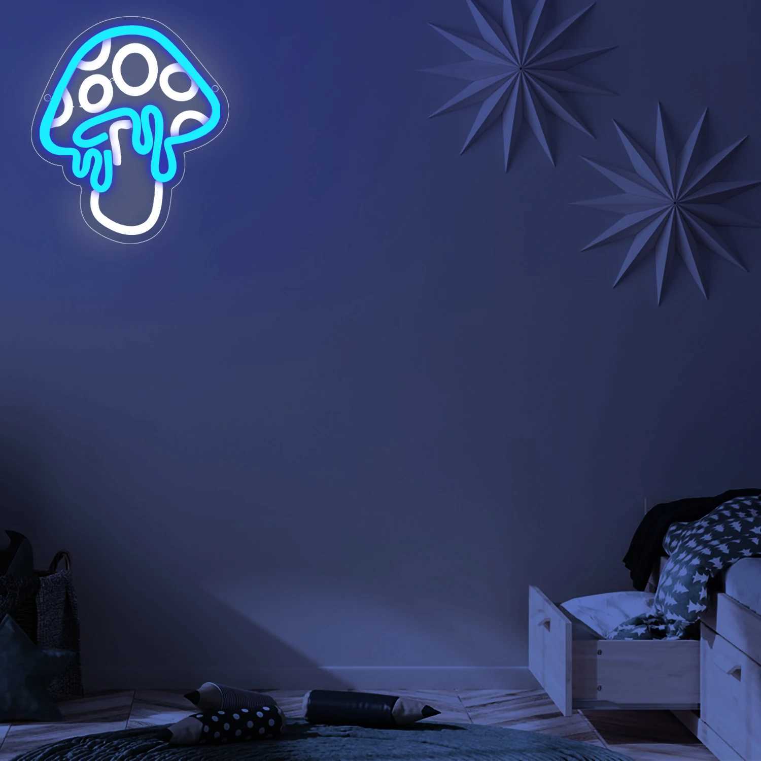 Mushroom Neon Sign Led Mushroom Neon Light 3d Wall Art Mushroom Night Neon Signs For Wall Decor Game Room Bedroom DecorXJ250626