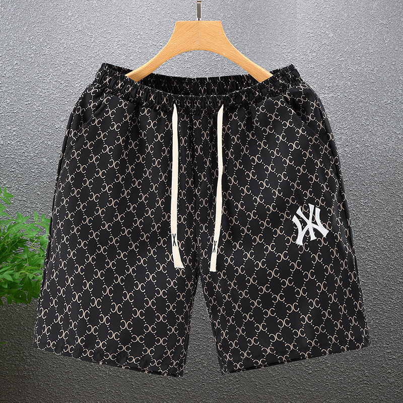 Men's Shorts Summer Speed Dry Korean Edition Trendy Beach Pants Casual Middle Pants Work Clothes Checkered Pants