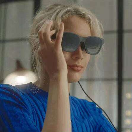 Portable AR Glasses with Electrochromic Projector Air Screen Translation Features Smart Wearable Headset